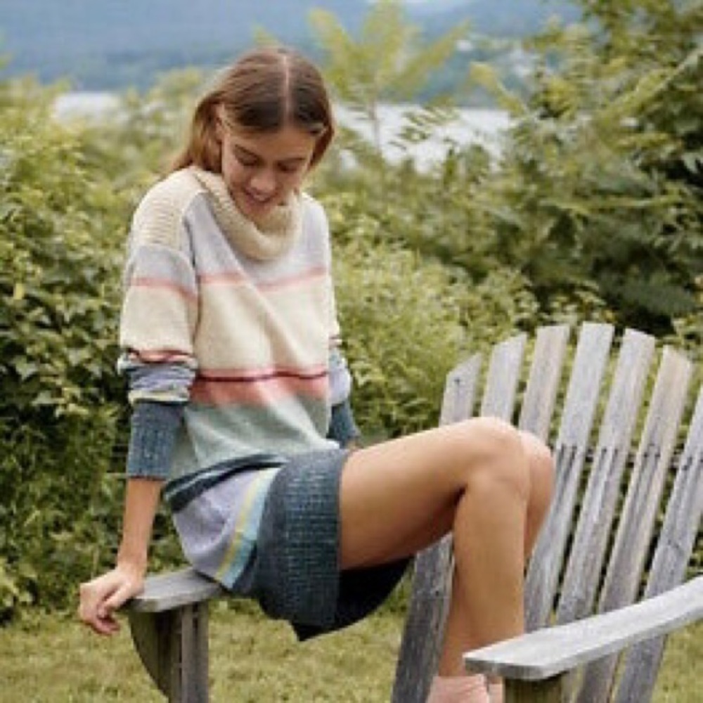 Anthropologie - Daily Practice Turtleneck Sweater Dress Open Back - XL